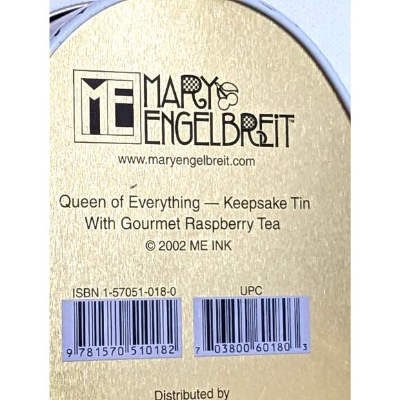 Mary Engelbreit Queen of Royal-Tea Tin | Vintage Y2K Collectible Storage Box - Picture 8 of 8